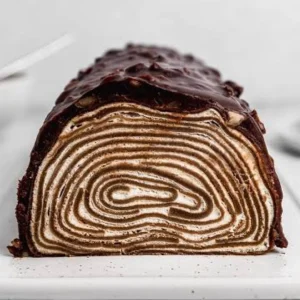 Chocolate Crepe Roll
